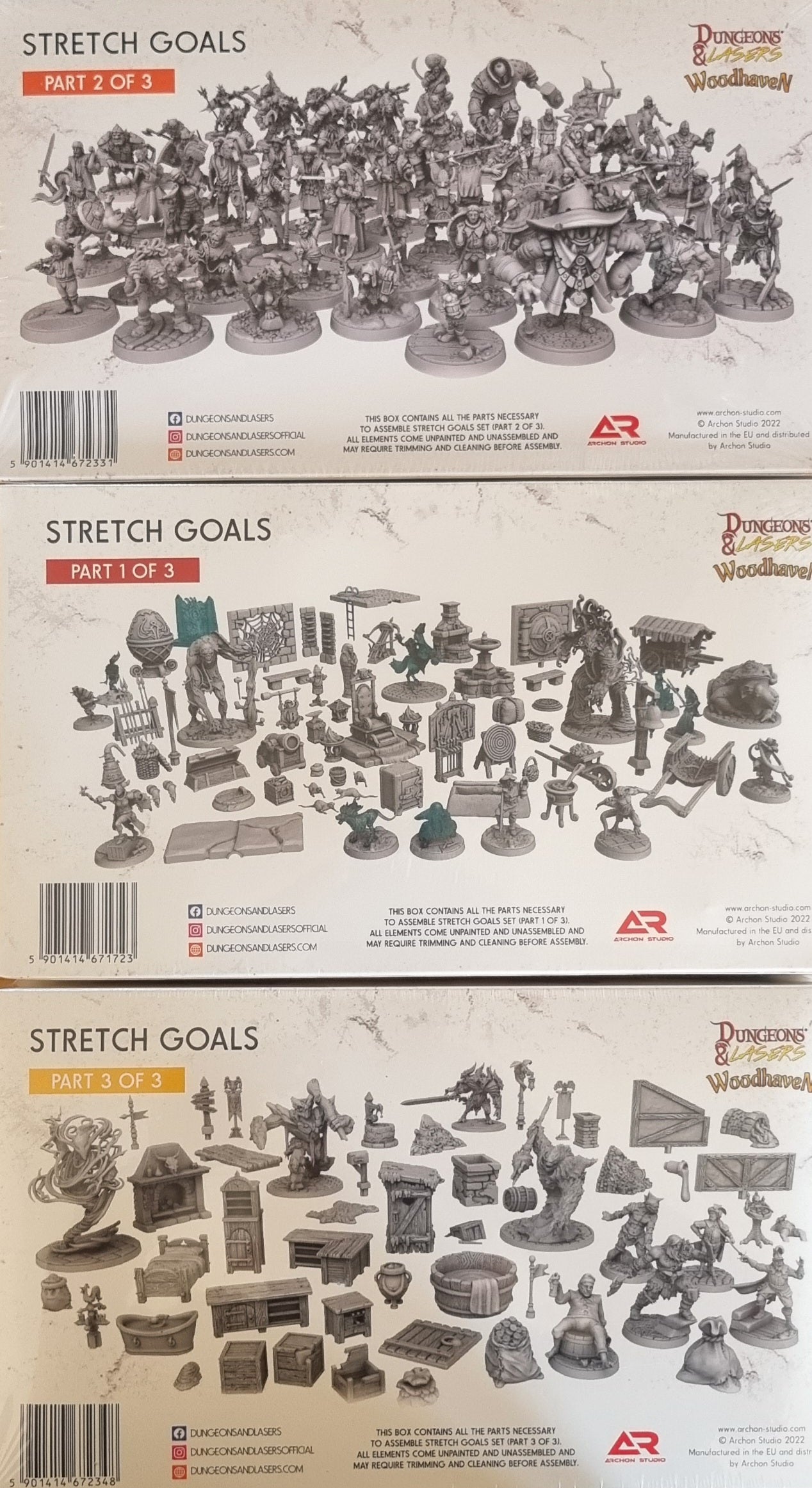 Dungeons & Lasers: All the pieces matter! (1,2 & 3)