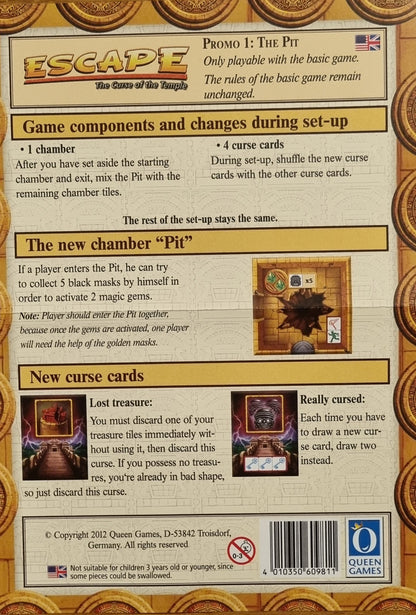 Escape: The curse of the temple + udvidelse