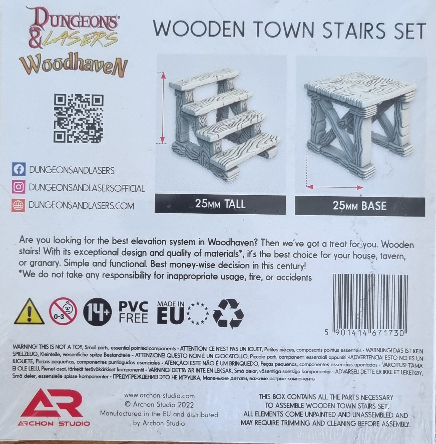 Dungeons & Lasers: Stairs set